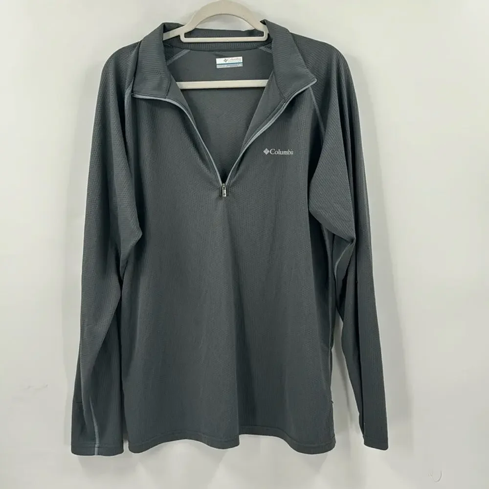 Columbia grey 1/4 quarter zip pullover
